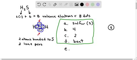 Electron Dot Structure For H2s