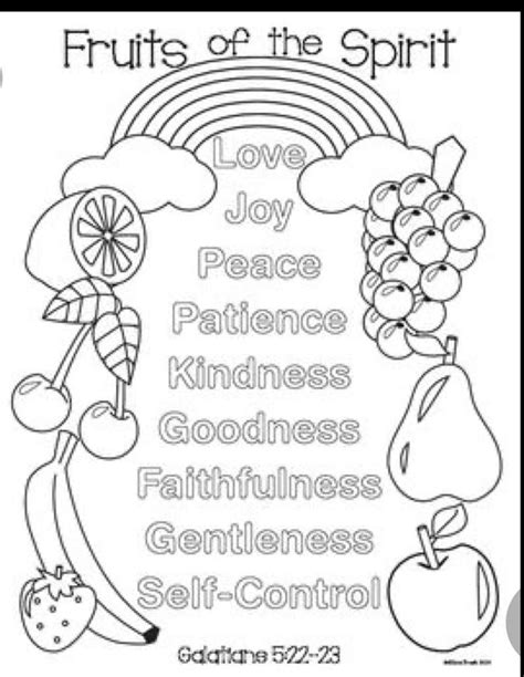 Printable Fruits Of The Holy Spirit Worksheet Printable Templates Free