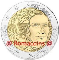 2 Euro Commemorative Coin France 2018 Simone Veil Unc Romacoins