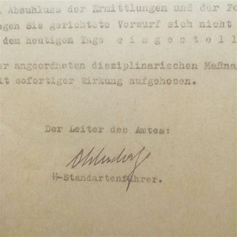 ORIGINAL 1941 DOCUMENT SIGNED BY SS-EINSATZGRUPPEN LEADER OTTO ...