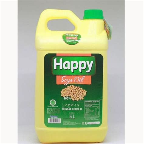 Jual Happy Soya Oil Minyak Kedelai Liter Shopee Indonesia