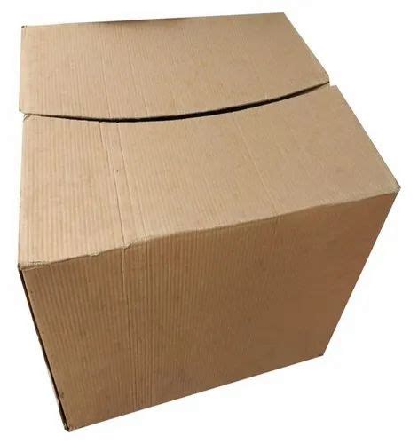 Rectangular Triple Wall 7 Ply Brown Corrugated Packaging Box Size