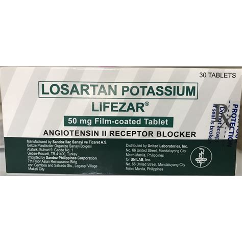 Losartan Potassium 50 Mg Lifezar Tablets Online At Best Price