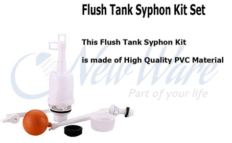 New Ware® Flush Tank Syphon Kit Full Set Flushing Cistern Accessories