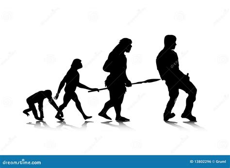 Human Evolution_4 stock vector. Illustration of grow - 13802296