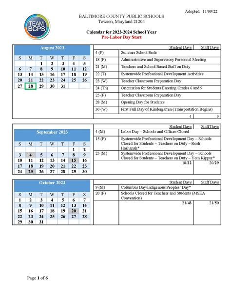 Bcps Calendar 2024 2025 Printable Pdf Download - UK Printable Hub
