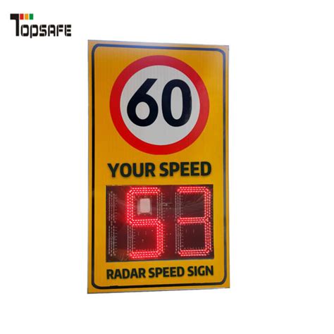 Radar Speed Detection Board Speed Feedback Sign With Solar Panel