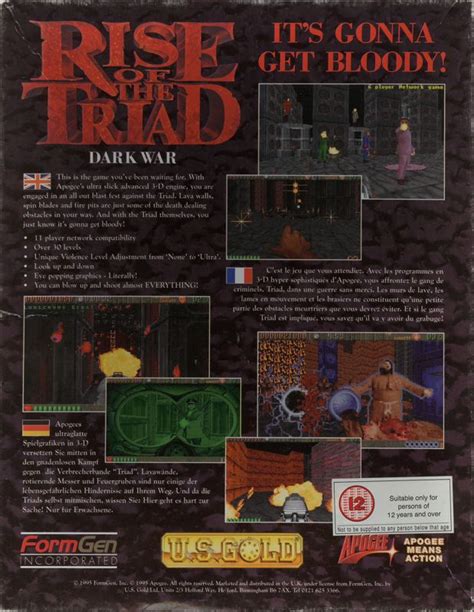 Rise Of The Triad Dark War Box Cover Art Mobygames