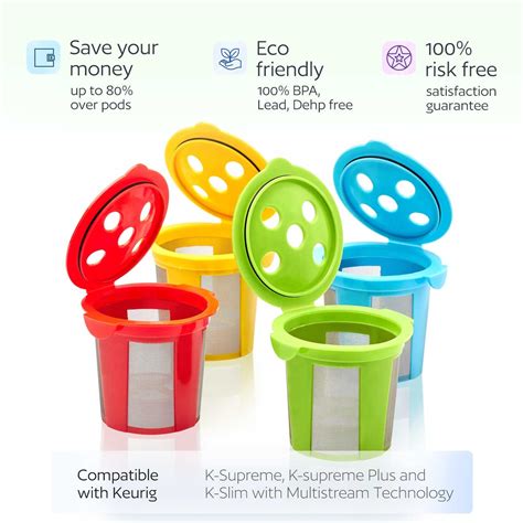 4 Reusable K Cups For Keurig Supreme And Slim Goodcups