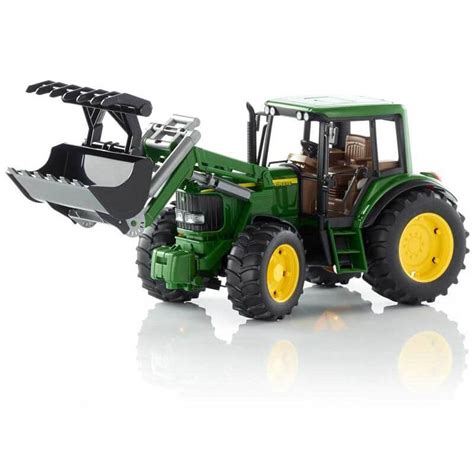 K P Bruder Traktor Leksak John Deere Med Frontlastare