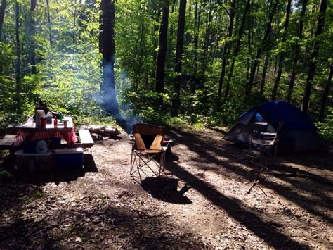 Camping At Hocking Hills Perfect Primitive Camp Site Outdoor