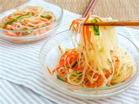 めざせデパ地下の味♪ 「中華風春雨サラダ」基本の作り方 Macaroni Recipe Ethnic Recipes