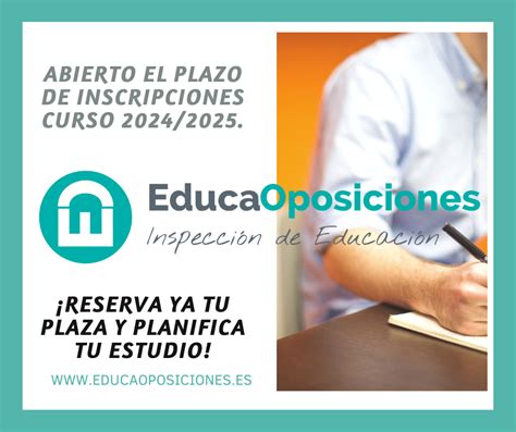 Reserva Tu Plaza Para La Preparaci N De Oposiciones Al Cuerpo De