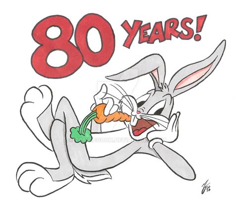 Bugs Bunny 80th Anniversary by zombiegoon on DeviantArt