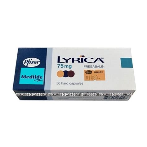 Pregabalin Lyrica 75 Mg 56 Tablets Box MEDTIDE Drugstore