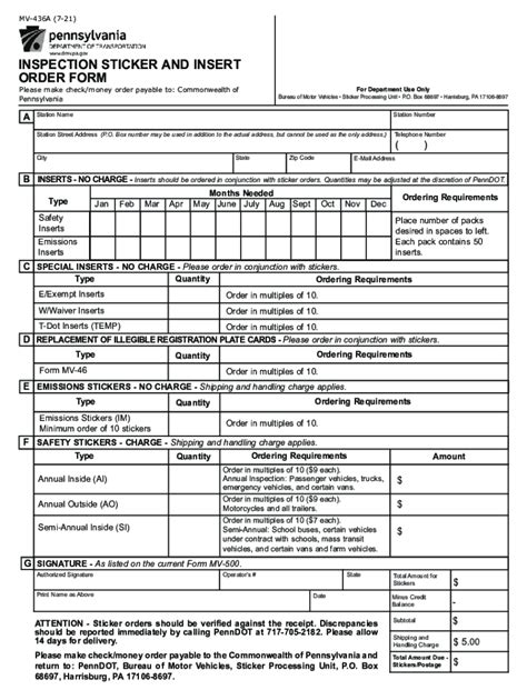 Pa Inspection Stickers 2021-2024 Form - Fill Out and Sign Printable PDF ...