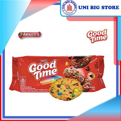 Jual Good Time Chocolate RAINBOW Cookies 72 Gr Kukis Coklat Shopee