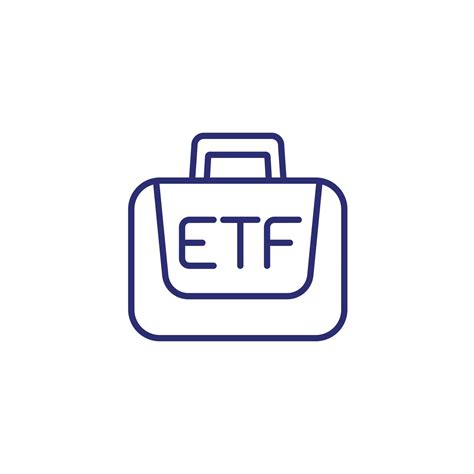 ETF portfolio line icon, exchange traded funds 21553719 Vector Art at ...