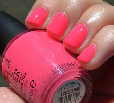 45 Days Of Untrieds 7 Opi Elephantastic Pink Opi Nail Colors Bright Pink Nails Opi Pink