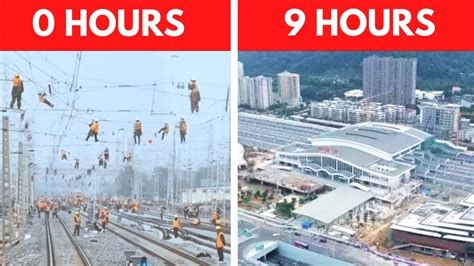 Ultimate Engineering How China Build A Train Station In Hours China