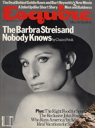 Barbara Streisand Octubre 1982 Divas Esquire Cover John Fowles