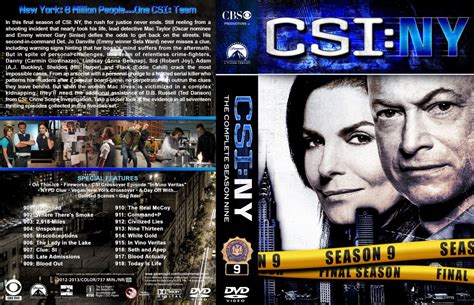 CSI: NY - Season 9 - TV DVD Custom Covers - CSI NY lg-S9 :: DVD Covers