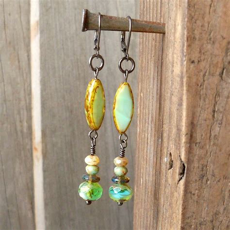 Dangle And Drop Earrings Boho Dangle Earrings Boho Drop Etsy