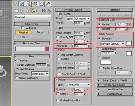 Physical V Ray Physical Camera Learn V Ray