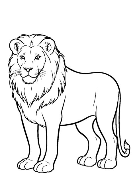Leão Para Imprimir E Colorir - Desenhos de Leão para Imprimir e Colorir