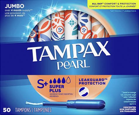 Tampax Pearl Super Plus Tampons BPA Free Plastic Panama Ubuy