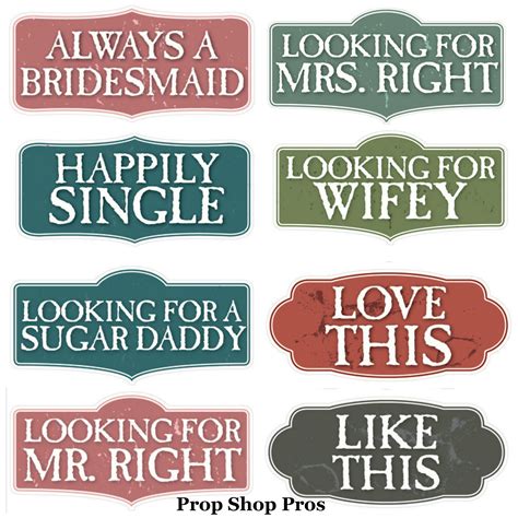 Classic Wedding Signs Bundle 16 Double Sided Prop Signs 6mm PVC Photo