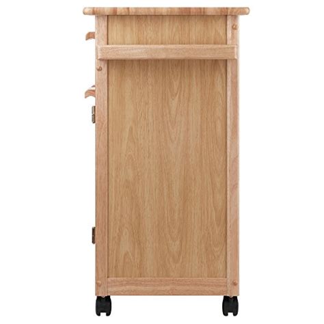 Winsome Wood Single Drawer Kitchen Cabinet Storage Cart Natural