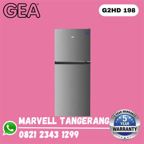 Jual Kulkas Pintu Gea G Hd Inox Top Mount Fridge Freezer Kab