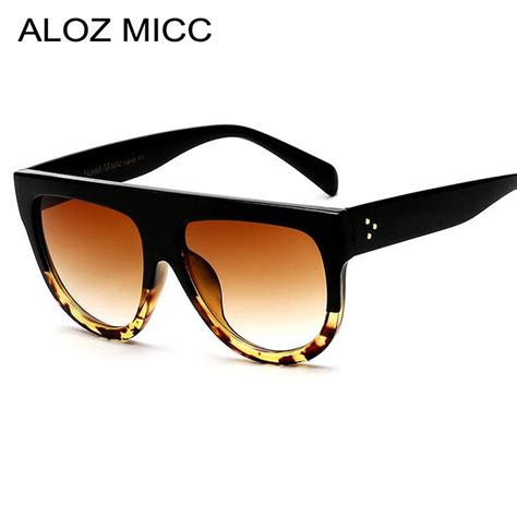 Aloz micc oversized feminino óculos de sol 2019 nova vintage acetato