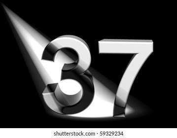 Number 37 Stock Illustration 59329234 | Shutterstock