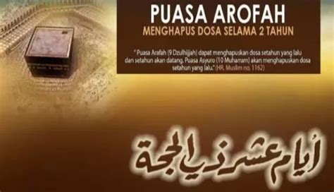 Besok Puasa Arafah Begini Niatnya