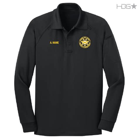 Stanislaus County Sheriff Deputy Black Long Sleeve Tactical Polo | HDG ...