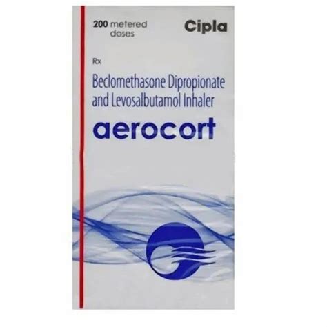 Aerocort Beclomethasone Dipropionate Levosalbutamol Inhaler Cipla