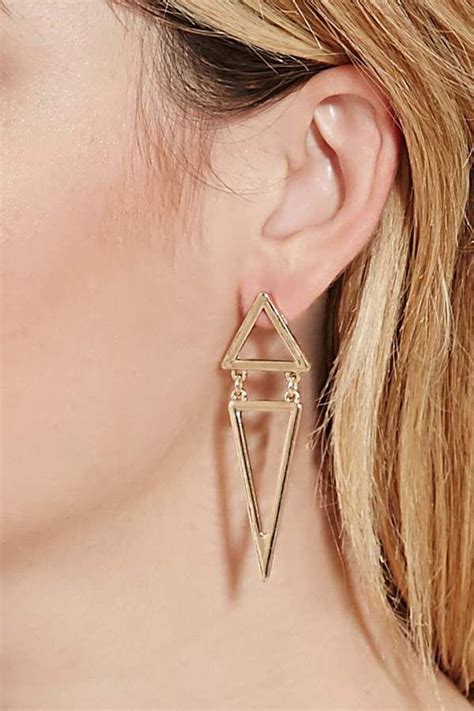 Forever Cutout Triangle Drop Earrings Jewelry Earrings Women S