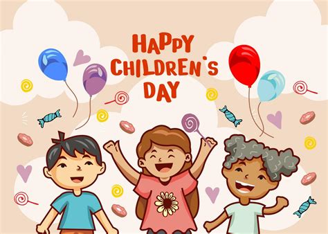 World Childrens Day Poster Childrens Day Banner Little Boy