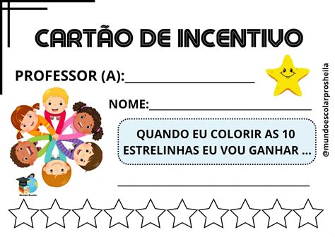 Cartão De Incentivo Para Alunos Para Imprimir - Cartão de incentivo para os alunos