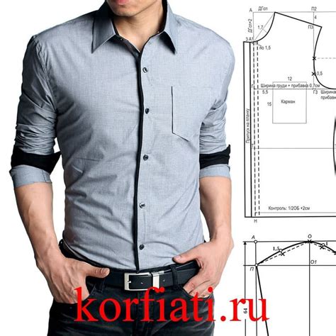 Простая выкройка мужской футболки от Анастасии Корфиати | Formal shirts ...