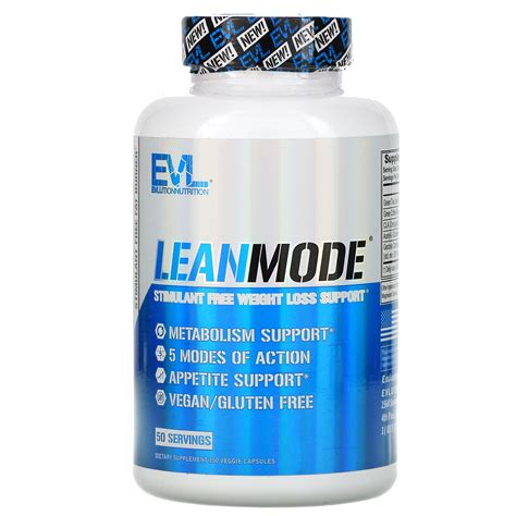 Evlution Nutrition Leanmode Stimulant Free Weight Loss Support 150 Veggie Capsules