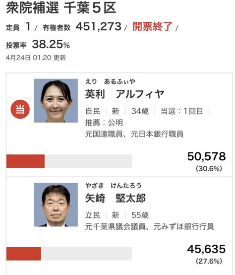 衆院補選 千葉5区 自民、英利氏当選確実 News Everyday