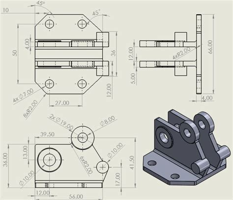 2D Drawings – Gallery – My Knowledge | Solidworks, Mechanical design ...