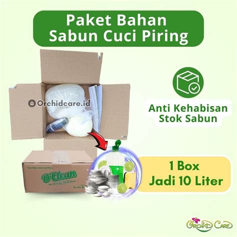 Jual Oclean Paket Bahan Pembuatan Cairan Sabun Cuci Piring Refill Jadi