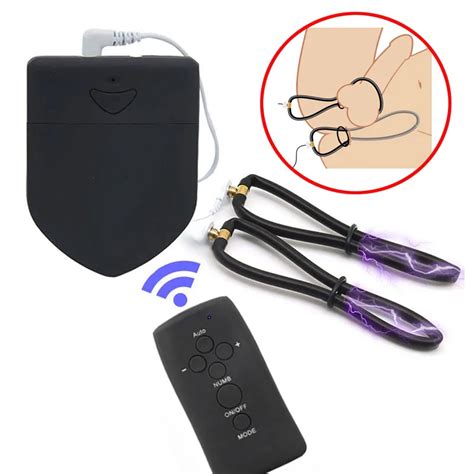 Bdsm Electro Shock Anal Plug Vaginal Insertable Ring E Stim Penis Ring Testicles Band Electric