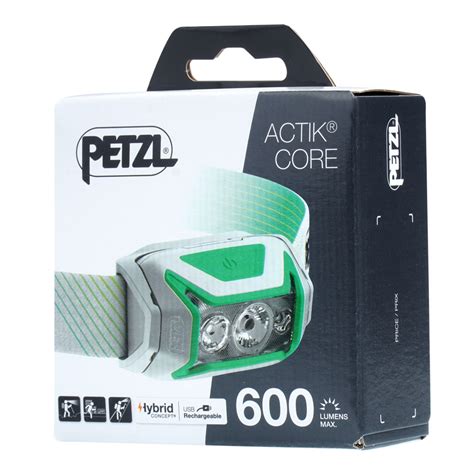 Petzl Actik Core Wiederaufladbare Led Kopflampe Lm Gr N