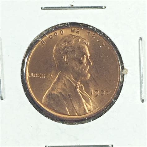 1937 Lincoln Head Wheat Cent High Grade Property Room