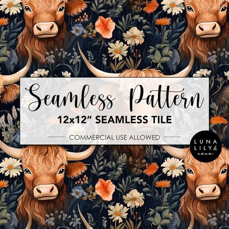 Highland Cow Wallpaper Etsy